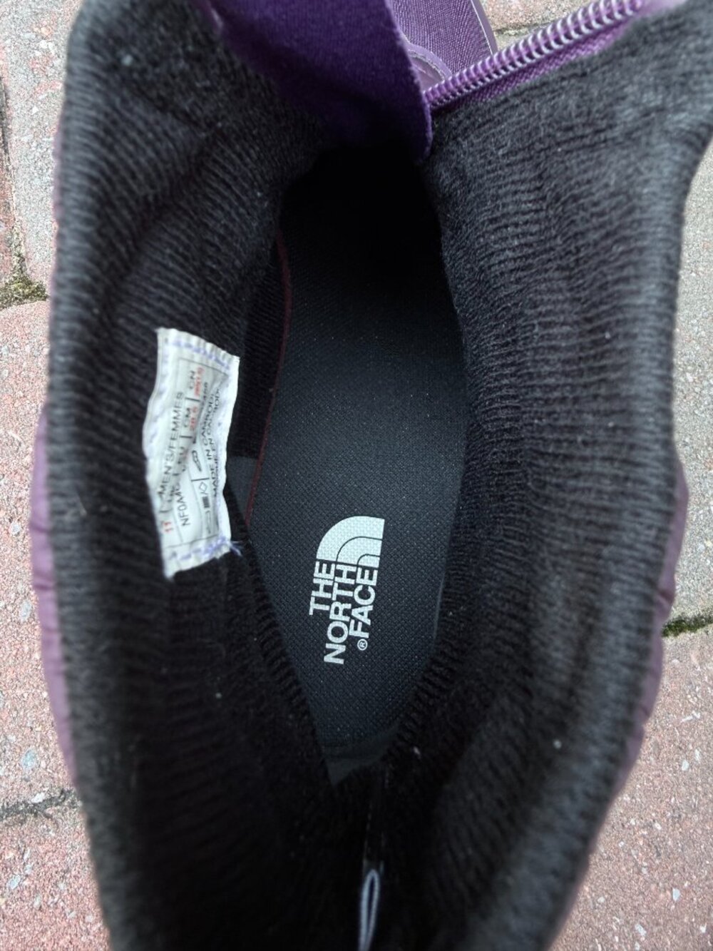 The North Face ThermoBall Progressive Zip Boots Womens 11 Purple Insulated - Picture 3 of 11